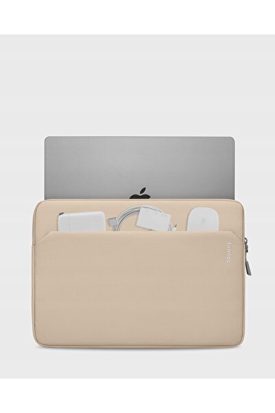 NO BRAND Husă pentru Macbook Air/Pro 14 " Tomtoc Light-A18 Nisipiu