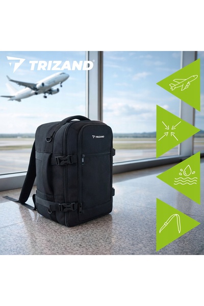 Trizand Rucsac de avion, bagaj de mână 40x20x25cm, geantă ușoară de cabină pe...