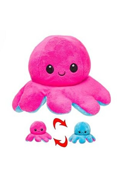 OEM Caracatita de Plus Fucsia Bleu Fericit Suparat 14cm