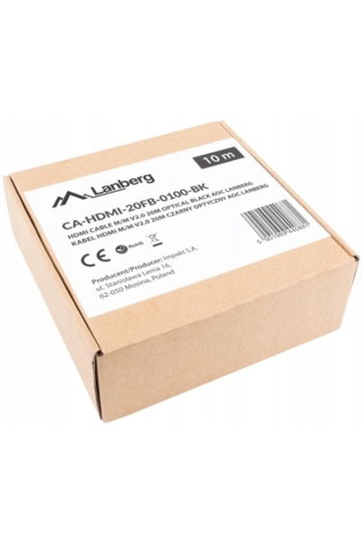 Lanberg Cablu HDMI M/M v2.0 10m negru optic AOC