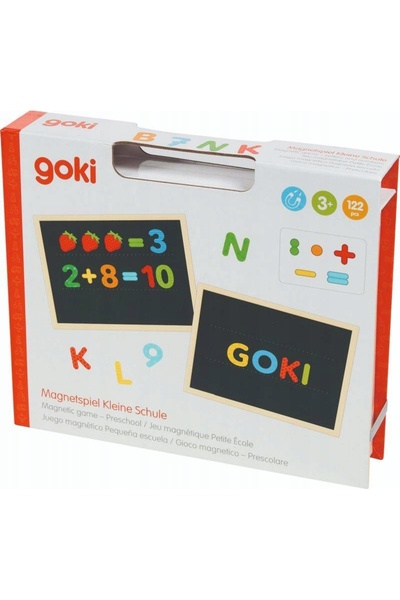 NO BRAND Puzzle-carte cu magneți „Mica Școală Goki”