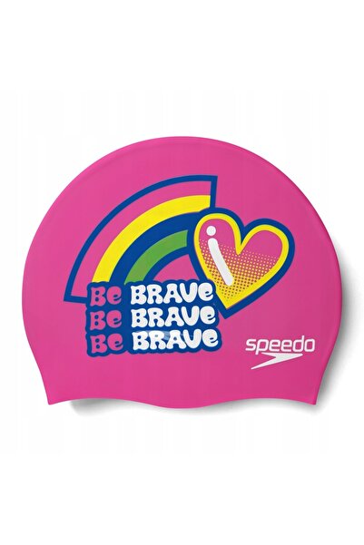 SPEEDO Șapcă de silicon pentru copii SLOGAN PRT CAP JU