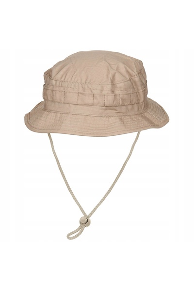 NO BRAND Pălărie boonie mfh, rip-stop, deșert, kaki, ușoară, camuflaj M (57cm)