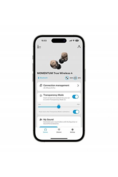 Sennheiser Căști intraauriculare Momentum True Wireless 4 maro