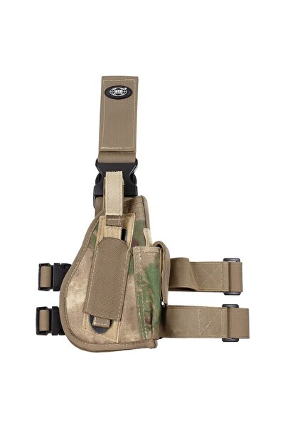 NO BRAND Toc pentru pistol, de purtat pe coapsă, HDT-camo FG, dreapta