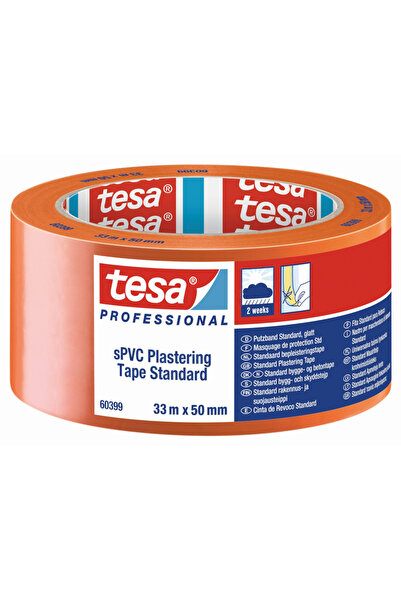 Tesa Bandă de mascare pentru tencuieli, portocaliu, 33m x 50mm, 60399