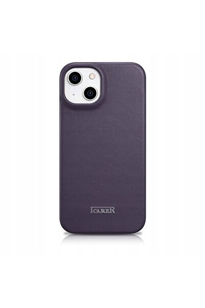 ICARER Husă din piele pentru iPhone 14 Plus, tip flip, magnetică, MagSafe, CE...