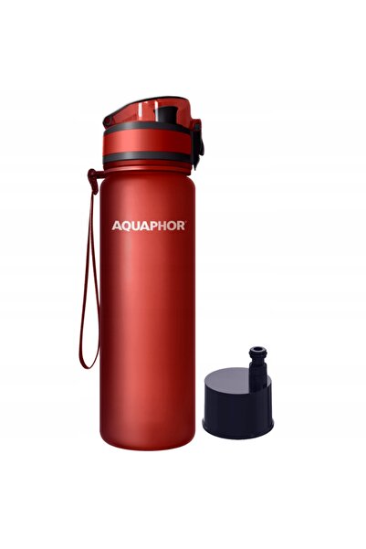 Aquaphor Sticlă cu filtru + cartuș City 0.5l roșu set 2 bucăți