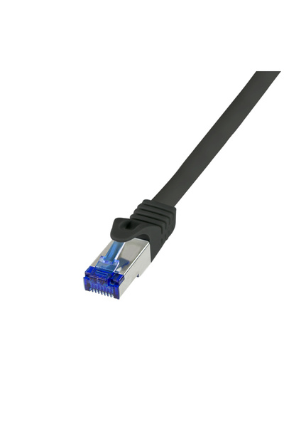 LogiLink Cordon de patch C6A103S Cat.6A S/FTP Ultraflex 15m negru