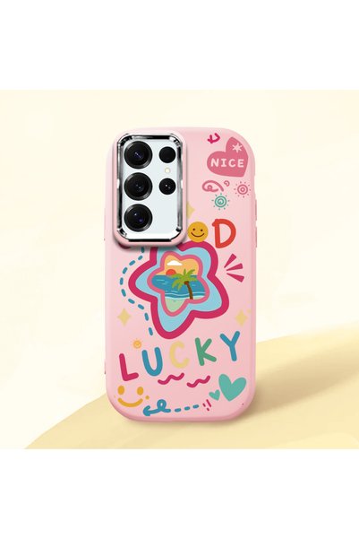 Hontinga Samsung Galaxy S25 Ultra Compatible Case with Camera Protector Pink ...