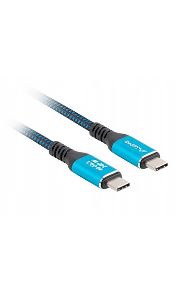 Lanberg Cablu USB-C tată/tată USB4 240W 8K 60Hz Negru/Albastru - 2m