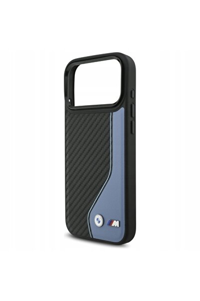 BMW Husă M Carbon Logo MagSafe pentru iPhone 17 Pro Max albastră