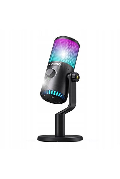 NO BRAND Microfon pentru jocuri MAONO DM30RGB pentru computer, cu conexiune U...