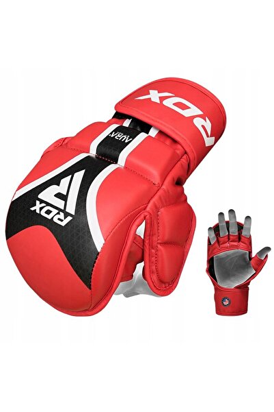 RDX Mănuși MMA T-17 Aurora (roșu/negru) [Mărimea S]