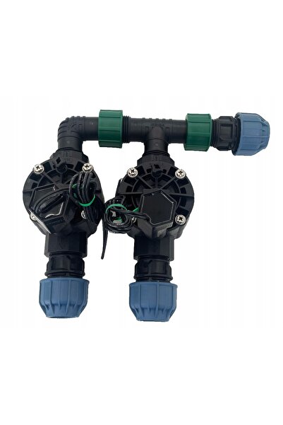 LoveMyGarden Distribuitor colector Rain Bird cu 2 secțiuni, electrovalve HV p...
