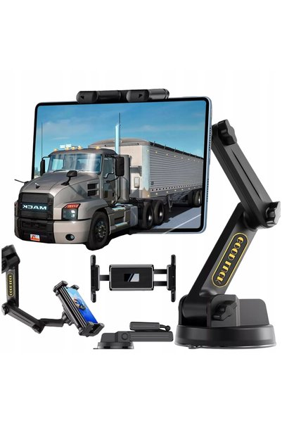 ALOGY Suport tabletă negru 10.1 " cu montare pe sticlă 43 cm