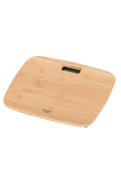 adler Cântar electronic de baie din lemn 8173