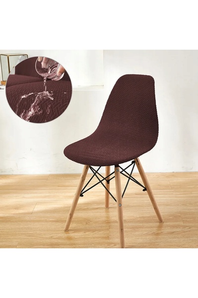 NO BRAND SET DE 4 HUSE PENTRU SCAUNE SCANDINAVE CU MOTIV ÎN ZIG-ZAG, JACARD, ...