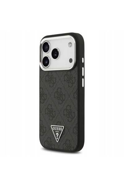 NO BRAND Husă pentru iPhone 17 Pro, Guess 4G cu logo triunghiular, din piele,...