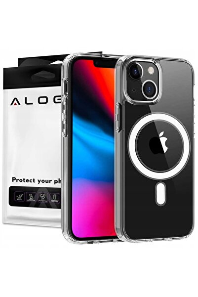 ALOGY Husă pentru iPhone 14 Plus compatibilă cu MagSafe Qi + Încărcător prin ...