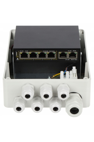 Pulsar Switch PoE cu 4 porturi PoE + 2 porturi uplink