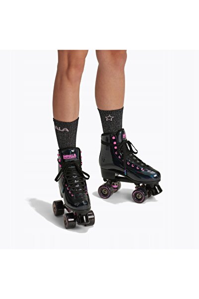 IMPALA Role de patinaj pentru femei, negru holografic, mărimea 39 (8 US)