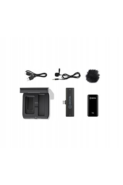 BOYA BY-XM6-K5 - Microfon wireless dual-canal de 2.4GHz pentru dispozitive Ty...