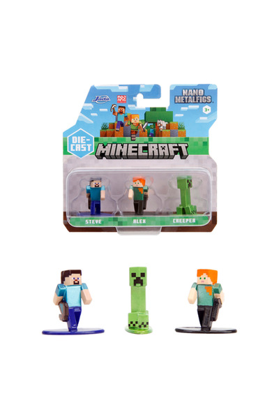 Jada Minecraft Nano Metalfigs, 3-Pack