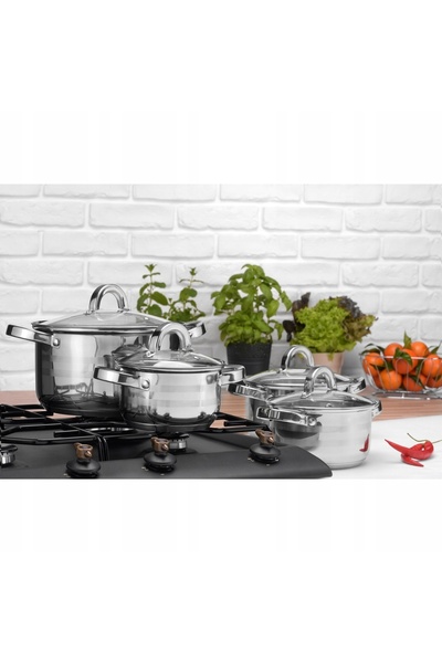 Konighoffer Set de oale pentru gaz și inducție, cu capace din oțel, Zefir 14/...
