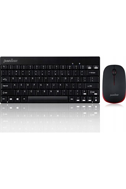 NO BRAND Kit wireless tastatură+mouse Perixx PERIDUO-712 Compact negru Mini