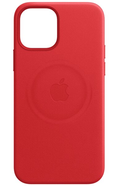 Apple Husă din piele roșie/roșie MagSafe pentru iPhone 12 Pro Max, model MHKJ...