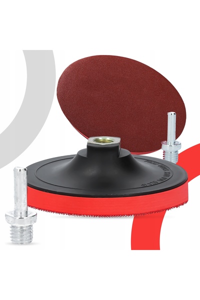 TRCR 100x Discuri abrazive 125mm P150, cu suport de cauciuc, pentru lustruire...