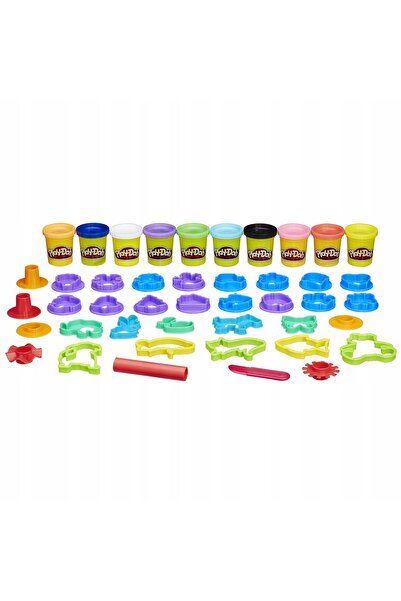 Hasbro PLAY-DOH PLAY-DOH SET CREATIV MARE +30 ACCESORII și 10 BOTE