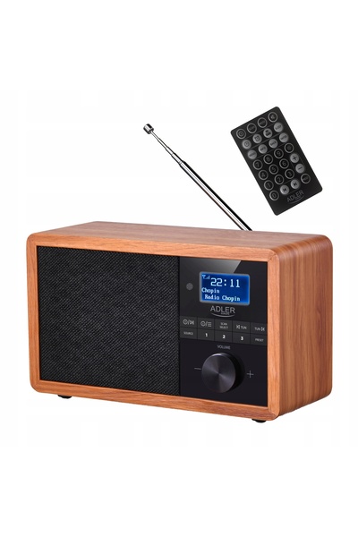adler RADIO KUCHENNE RETRO BLUETOOTH FM DAB+ USB LCD MOC