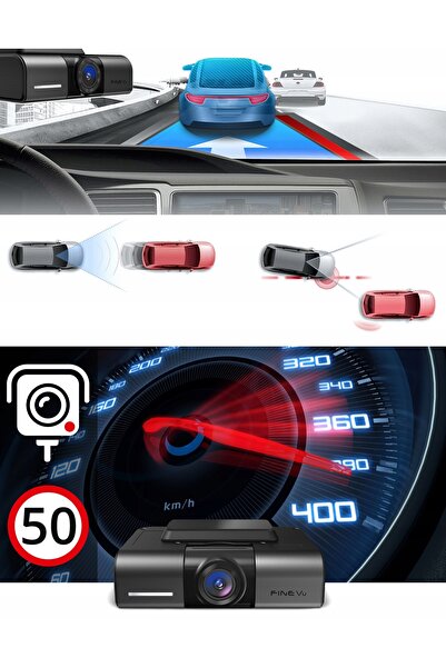 FineVu Cameră auto înregistrator video GX4K /128GB UHD+FHD WiFi GPS 4K