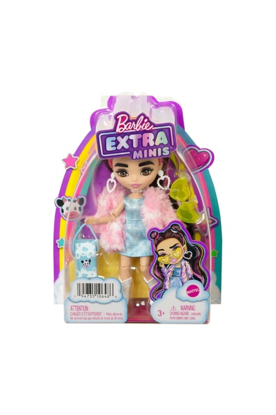 Barbie LALKA EXTRA MINIS într-o jachetă pufoasă HKP90