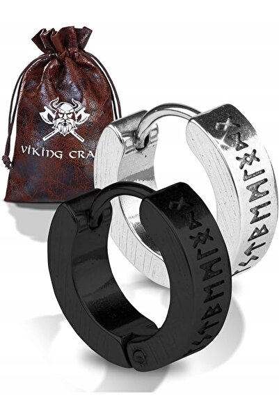 NO BRAND Cercei vikingi pentru bărbați, rune din oțel, cadou celtic