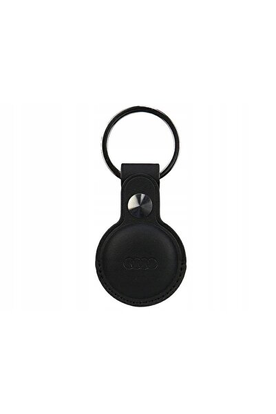 NO BRAND Breloc AUDI din Piele Sintetică pentru Apple AirTag Negru