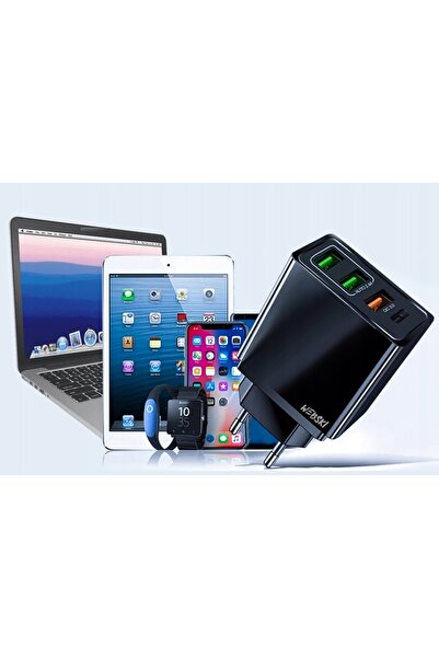 NO BRAND Încărcător de telefon super rapid + Cablu 3 în 1
