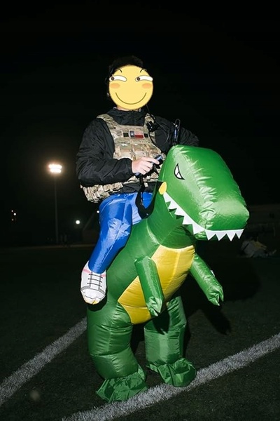 Blow Costum gonflabil de dinozaur pentru adulți, Halloween, Carnaval