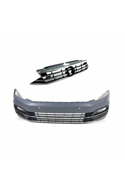 Universal VW PASSAT B8 R LİNE ÖN TAMPON + PANJUR SETİ 2015-2019 FULL DOLU 1.K...