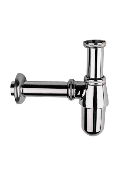NO BRAND Sifon tip sticlă pentru bideu/lavoar 1 1/4 " alamă cromată fără filtru