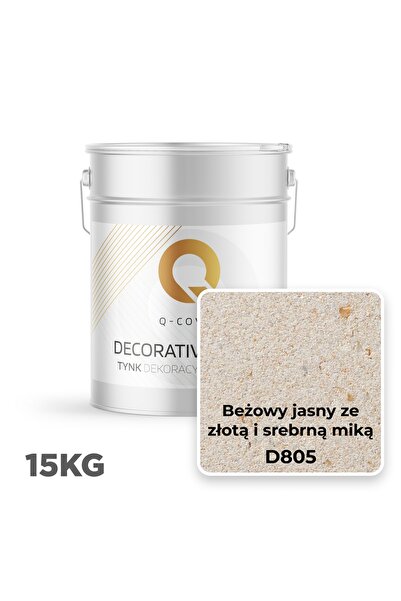NO BRAND Mozaic granulat bej deschis cu mică aurie și argintie D805 15kg