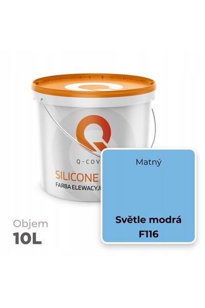 NO BRAND VOPSEA SILICONICĂ PENTRU FAȚADE, CULOARE ALBASTRU F116, 10 L, PRODUC...