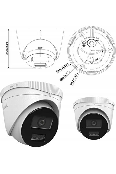 NO BRAND Cameră IP 8MPx Hikvision HiLook IPC-T280HA-LUF/SL 2.8mm Live Guard S...