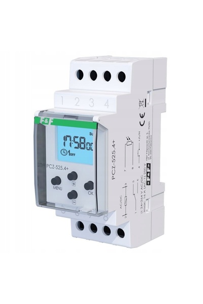 F&F DİZAYN CONTOR ASTRONOMIC 1NO/NC 16A CU INTERUPȚIE NOCTURĂ INTRARE F&F PCZ...