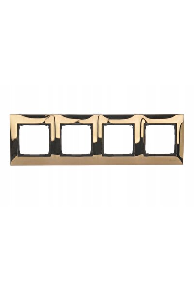 Kontakt-Simon Ramă metalică aurie cu patru module DR4/66 Simon 54 Premium