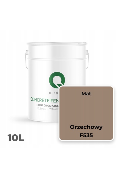 NO BRAND Vopsea pentru beton, pentru ziduri și garduri, culoare NUT F535, 10L