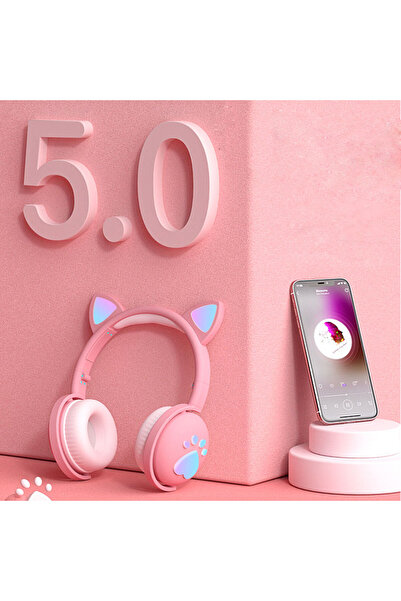 Mozos Căști wireless KID DOG pentru copii, cu urechi cu lumini verzi