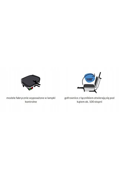 NO BRAND DEZAL 301.7 Profi W Aparat de făcut vafe negru